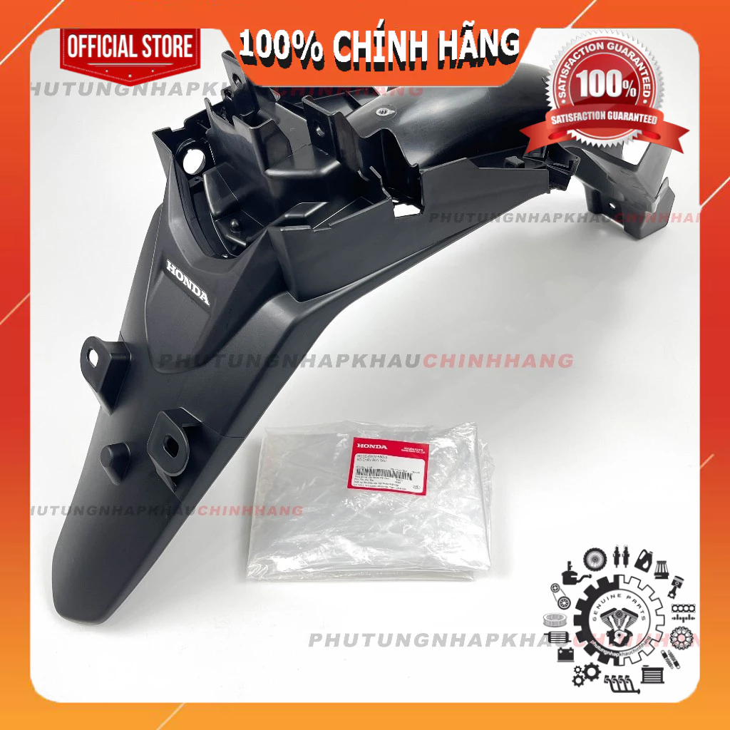 Dè sau biển số Wave S 110 RS 110 2009 2010 chính hãng, Đuôi dè Chắn bùn sau S110 RS110 2011 2012 201