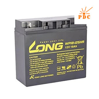 Ắc Quy Kín Khí (VRLA AGM) LONG 12V-18Ah (20HR), WP18-12SHR, F3-M5 - (PDC-TECH)