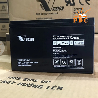 [Hoả Tốc] Ắc Quy Vision CP1290 12V 9Ah Cho Nguồn Dự Phòng UPS - (PDC-TECH)