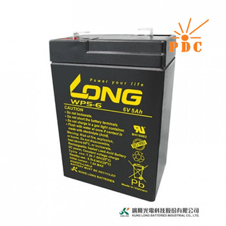 Ắc Quy Kín Khí (VRLA AGM) LONG 6V-5Ah (20HR), WP5-6, F1 - (PDC-TECH)