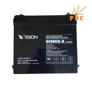 Ắc quy VISION 12V-55Ah 6FM55-X - (PDC-TECH)