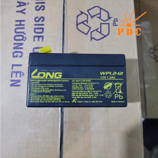 Ắc Quy Kín Khí (VRLA AGM) LONG 12V-1.2Ah (20HR), WP1.2-12, F1 - (PDC-TECH)