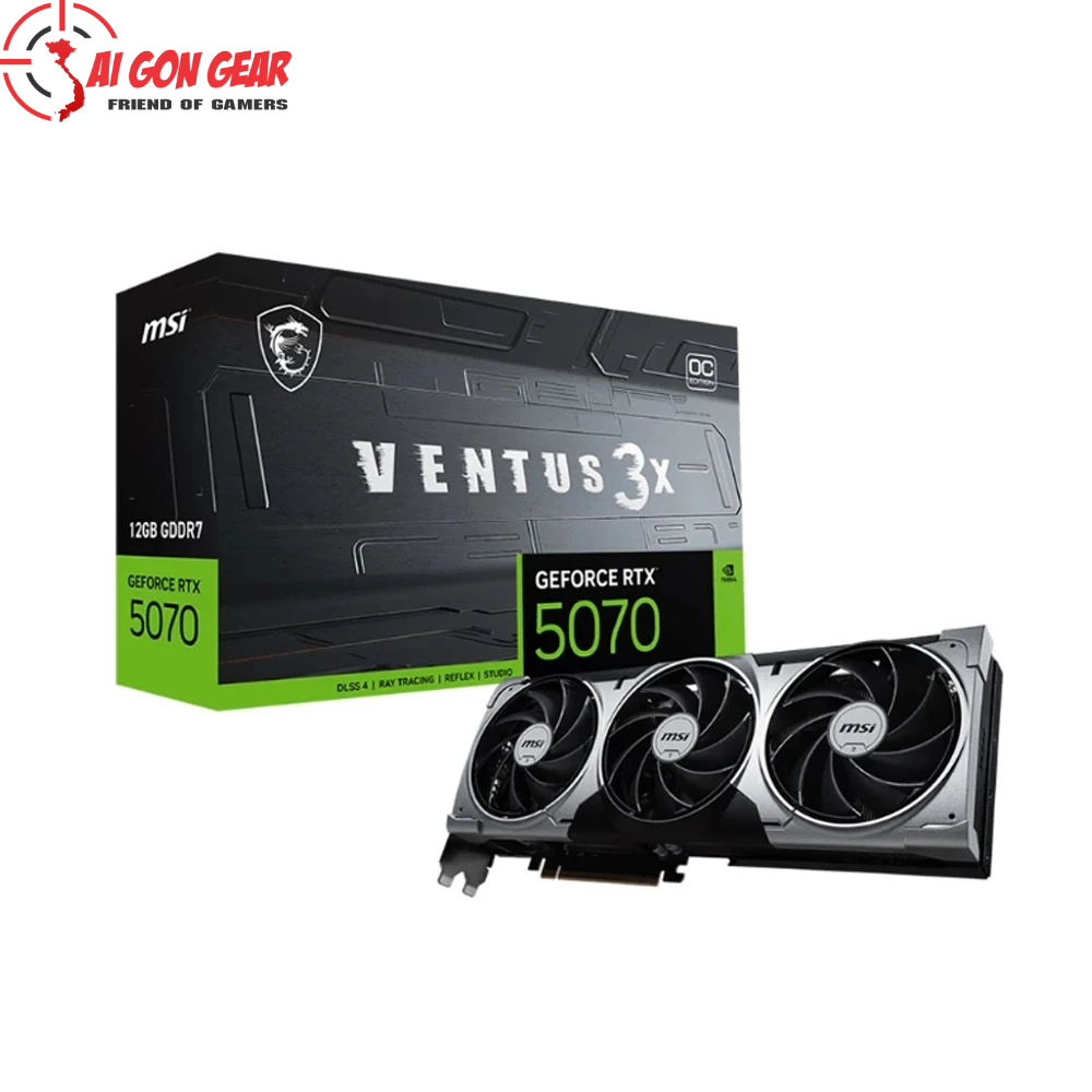Card đồ họa MSI GeForce RTX 5070 12G VENTUS 3X OC (GDDR7/ 192 bit)