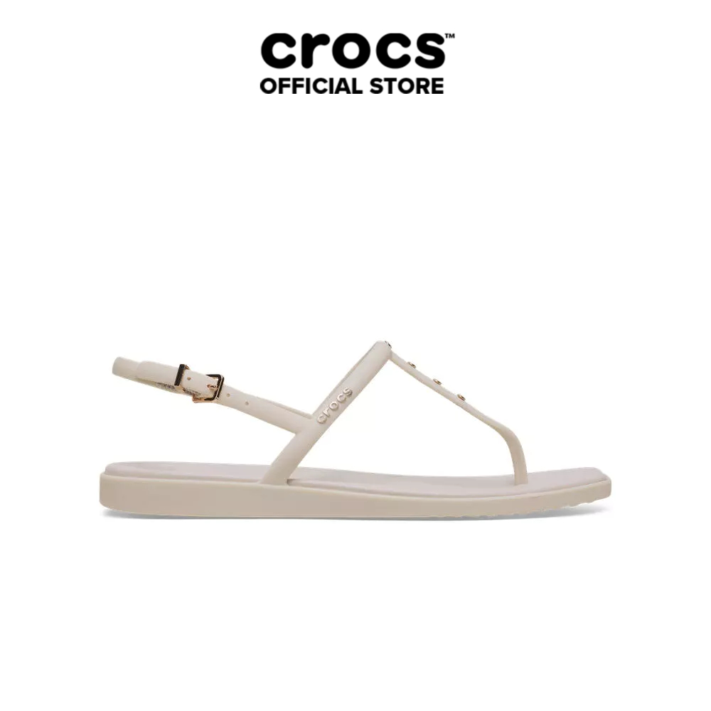 Dép Xỏ Ngón Nữ Crocs Miami Studded Thong - Almond Tint - 211495-0LL