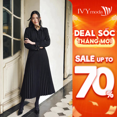 Shirt Dress - Đầm cổ đức nữ IVY moda MS 48M8584
