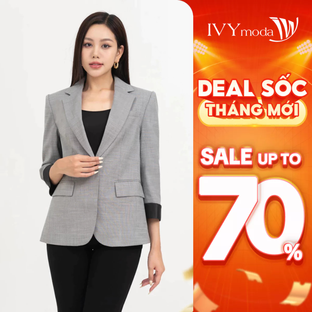 Áo blazer kẻ nữ IVY moda MS 67B8457