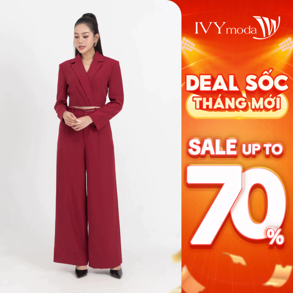 Quần suông Tuysi Vincent nữ IVY moda MS 22M8261