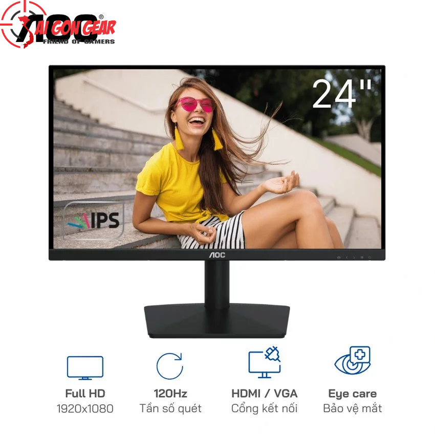 Màn Hình AOC 24B15H3/71 (23.8 inch - FHD - IPS - 120Hz - 1ms)