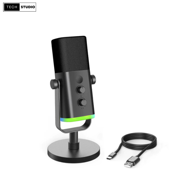 Fifine Ampligame AM8 RGB - Mic thu âm dynamic cổng USB