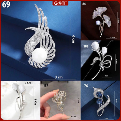 GOTI - Tag Ghim Cài Áo, Cài Vest Hình Hoa Đính Đá Nhiều MẫuPhụ Kiện Thời Trang Dành Cho Nữ CA69