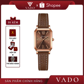 Đồng Hồ Nữ JRANDE Sang Chảnh Mặt Vuông Bo Góc, Dây Da Cao Cấp, Hỗ Trợ Kháng Nước – DH7266