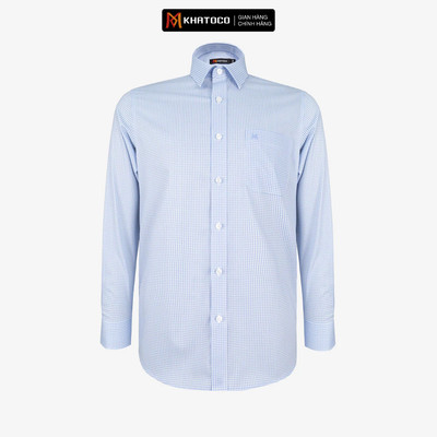 Áo sơ mi nam KHATOCO Tailor Fit dài tay mã A1MD538T1-CNCR 812-2709-D