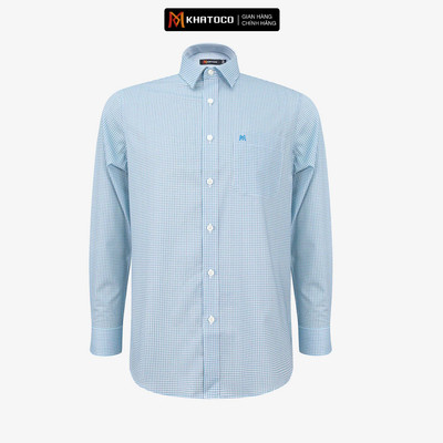 Áo sơ mi nam KHATOCO Tailor Fit dài tay mã A1MD538T1-CNCR 813-2709-D