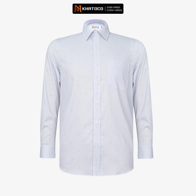 Áo sơ mi nam KHATOCO Tailor Fit dài tay mã A1MD538T1-CNSC 762-2704-D