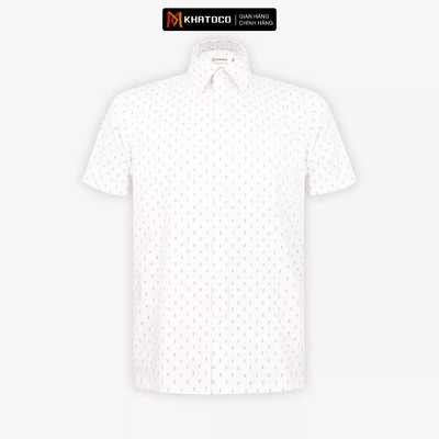 Áo sơ mi nam KHATOCO Tailor Fit ngắn tay mã A1MN498T2-CNIN 887-2711-N