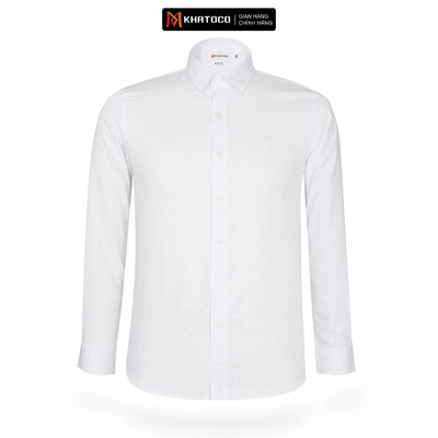 Áo sơ mi nam KHATOCO tay dài họa tiết form Slim Fit mã A1MD498S1-CNIN302-2505-D