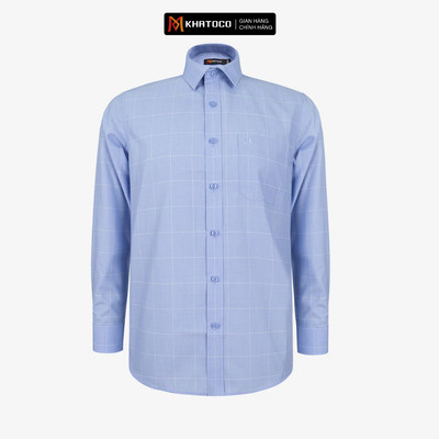 Áo sơ mi nam KHATOCO Tailor Fit dài tay A1MD538T1-CNCR790-2707-D