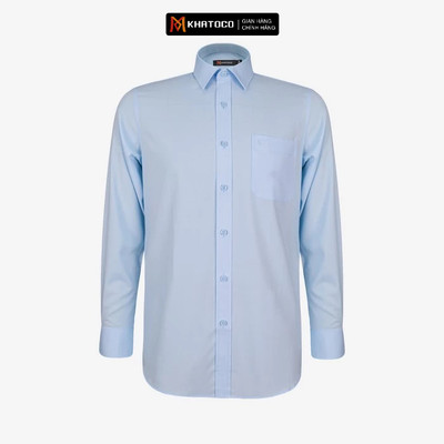 Áo sơ mi nam dài tay KHATOCO form Tailor Fit mã A1MD538T1-CNCR739-2703-D