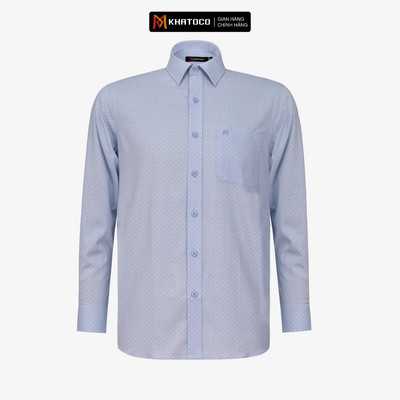 Áo sơ mi nam tay dài KHATOCO form Tailor Fit caro mã A1MD538T1-CNCR721-2701-D