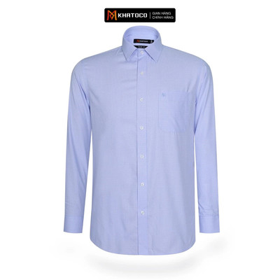 Áo sơ mi nam tay dài KHATOCO form Tailor Fit caro mã A1MD498T1-CNCR525-2606-D