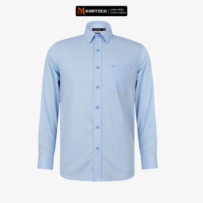 Áo sơ mi nam tay dài KHATOCO form Tailor Fit mã A1MD538T1-CNCR718-2701-D