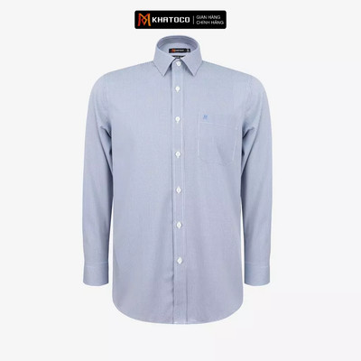 Áo sơ mi nam KHATOCO Tailor Fit dài tay A1MD568T1-CNSC823-2709-D