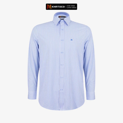 Áo sơ mi nam KHATOCO Tailor Fit dài tay A1MD538T1-CNSC850-2711-D