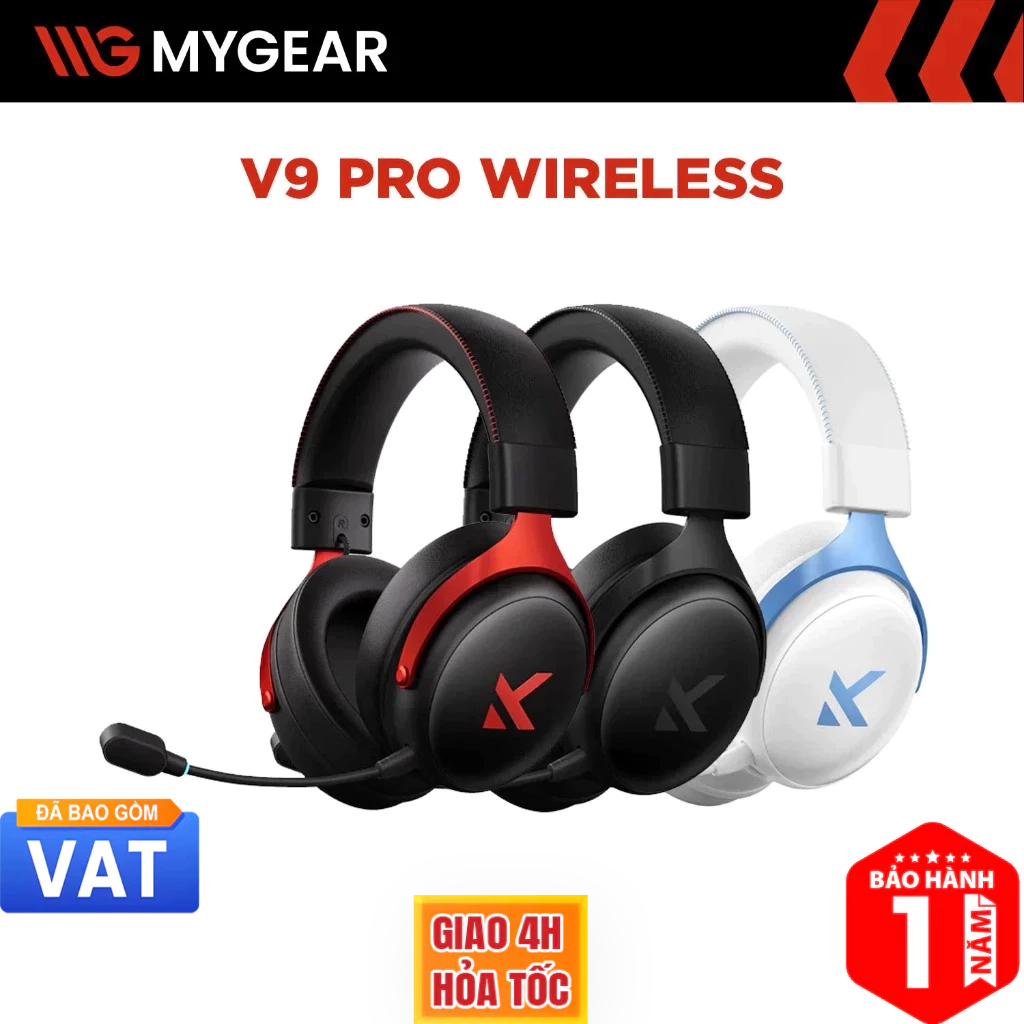 Tai nghe Gaming Overear MCHOSE V9 Pro 7.1 Surround Wireless