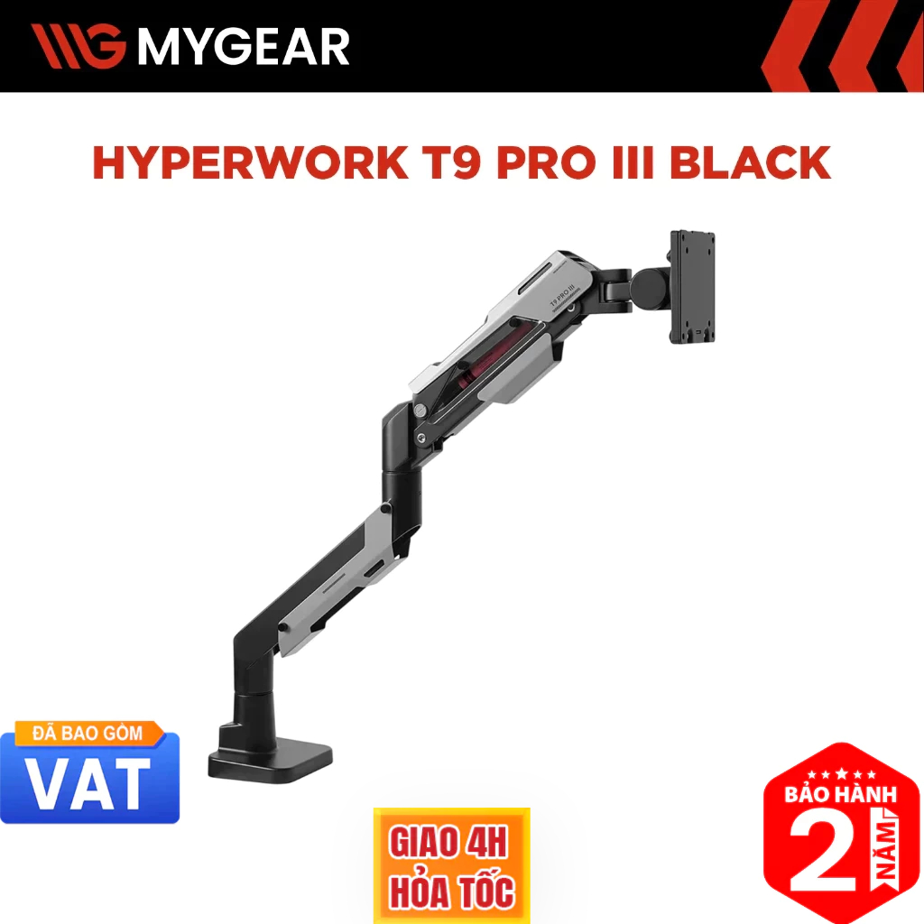 Giá đỡ màn hình HyperWork T9 Pro III Black