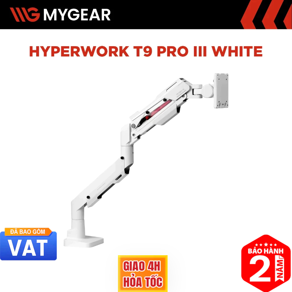 Giá đỡ màn hình HyperWork T9 Pro III White