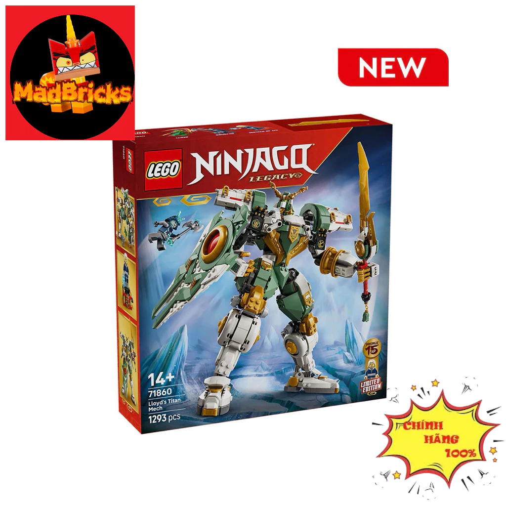(HÀNG HOT 2026 ) 71860 LEGO Lloyd's Titan Mech 15th Anniversary Ninjago Huyền Thoại Mech