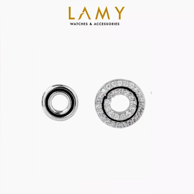 [BST Tiny Happiness] Khuyên tai bạc nam nữ LAMY Circle Earrings Silver 3327