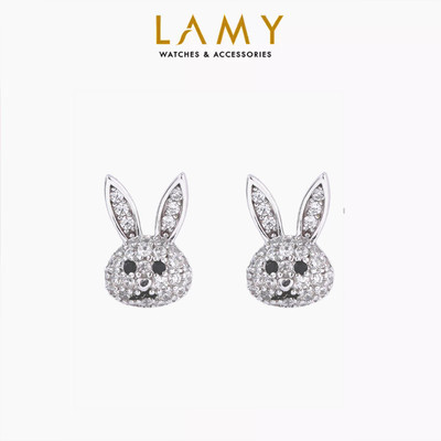 [BST Tiny Happiness] Khuyên tai bạc nữ LAMY Little Bunny Earrings Silver 3337