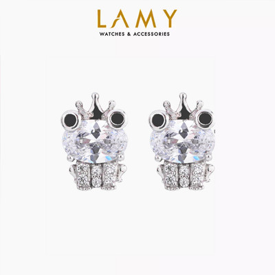 [BST Tiny Happiness] Khuyên tai bạc nữ LAMY Tiny Frog Earrings Silver 3339