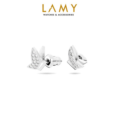 Khuyên tai nữ LAMY White Lilia Stud Silver Earrings 3078