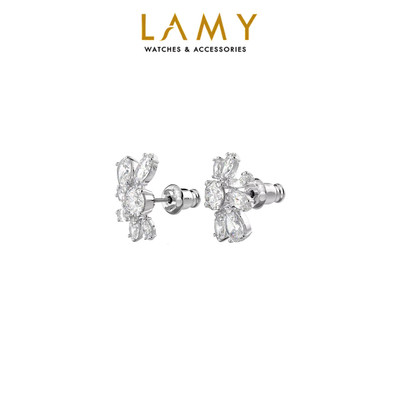 Khuyên tai nữ LAMY White Gema Flower Stud Earrings 3080