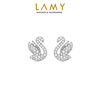Khuyên tai nữ LAMY Iconic Swan Stud Earrings Silver 3037