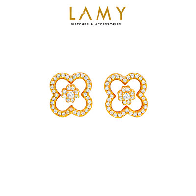 Khuyên tai nữ Lamy Hopeful Heart Earrings Rose Gold 3300