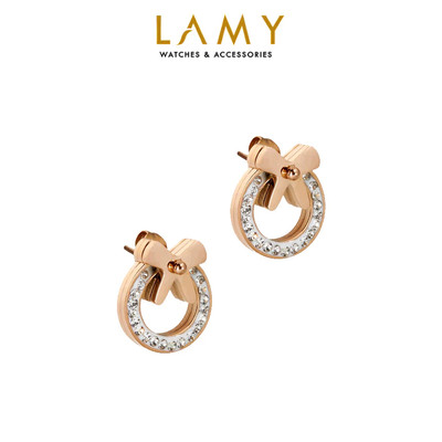 Khuyên tai nữ LAMY Diamond bow earrings 3018
