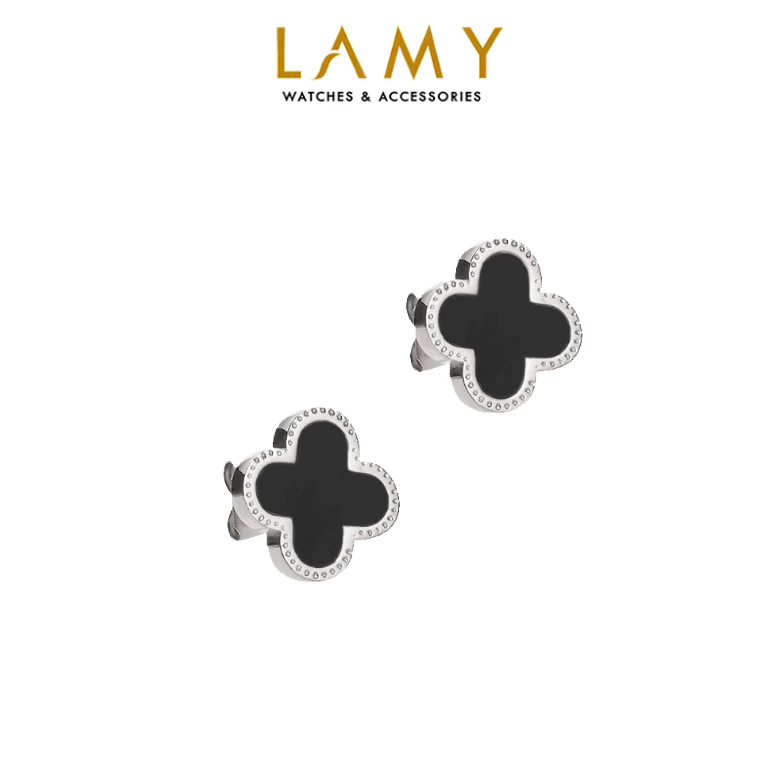 Khuyên tai nữ LAMY Lucky Four Leaves Earrings Silver 3023