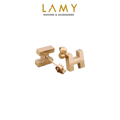Khuyên tai LAMY H-shaped Earrings Rose Gold 3020