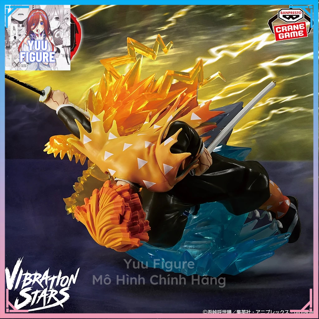 (2026) Mô Hình Agatsuma Zenitsu - Vibration Stars Plus, Kimetsu no Yaiba - Chính Hãng BANDAI