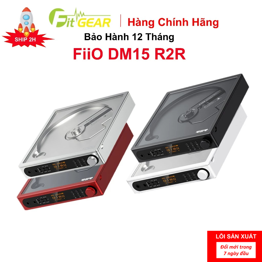 Máy Nghe Nhạc CD Di Động FiiO DM15 R2R Chính Hãng - Bảo Hành 12 Tháng
