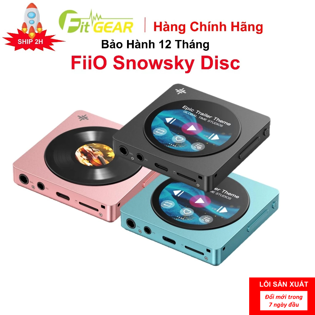 Máy Nghe Nhạc FiiO SNOWSKY DISC Chính Hãng - Bảo Hành 12 Tháng