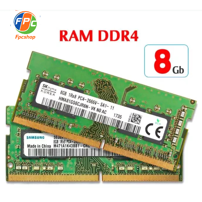 RAM Laptop DDR4 8Gb Samsung Hynix Kingston Micron Bus 2133 2400 2666 3200MHz Chính Hãng Bảo Bh 5 Năm