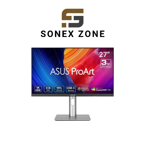 Màn Hình Máy Tính ASUS ProArt PA27JCV (27 inch | 5K | IPS | 60Hz | 5ms | USB-C 96W | Loa)