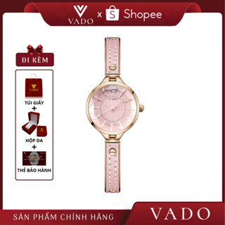 Đồng Hồ Nữ VADO Tiểu Thư Mặt Tròn, Dây Kiềng Phối Kim Loại Không Rỉ, Hỗ Trợ Kháng Nước - DH1501VADO