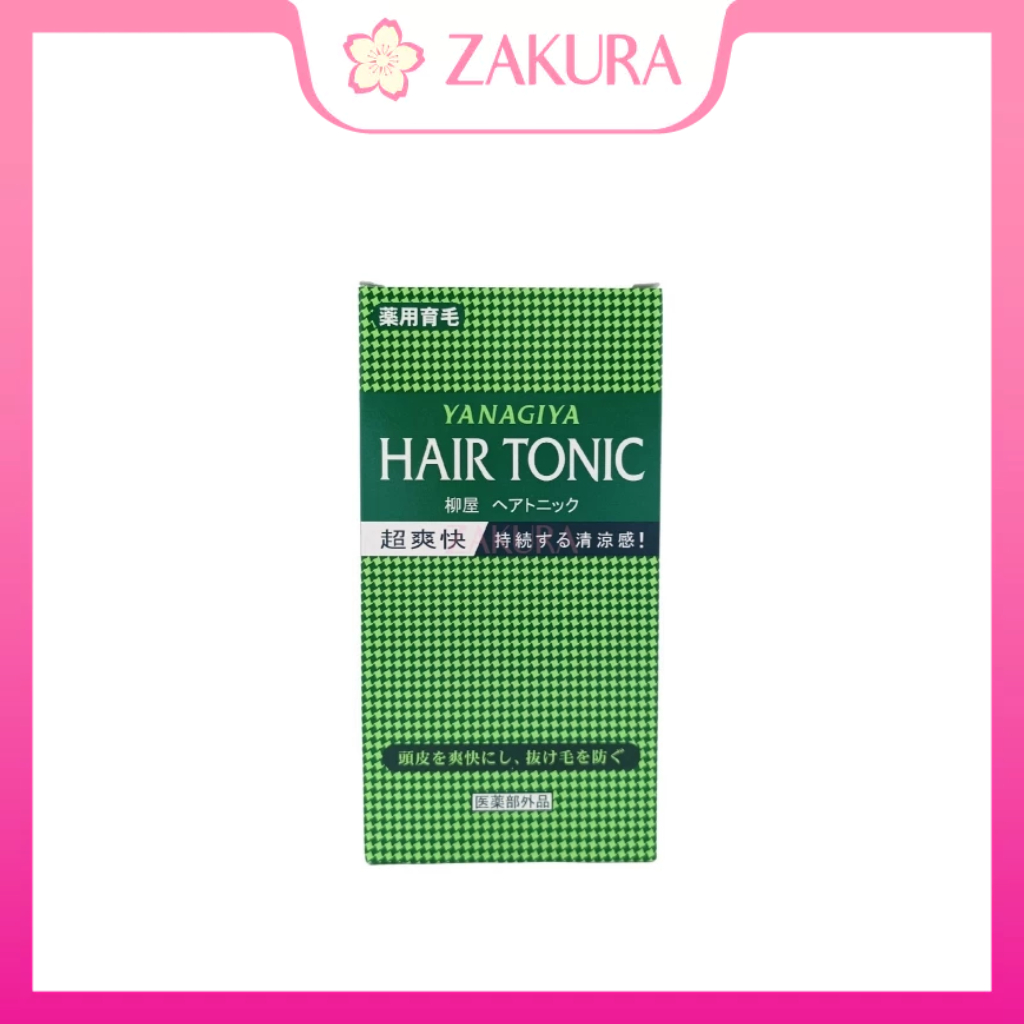 Yanagiya Hair Tonic (Mint) 240ml Tonic Dưỡng Tóc Chăm Sóc Da Đầu Hỗ Trợ Mọc Tóc Giảm Gãy Rụng Bạc Hà