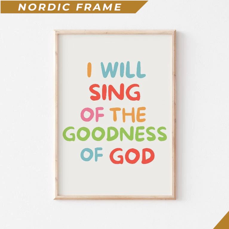 Tranh treo tường, Goodness of God Print, Christian Faith, Jesus, God Poster, Scripture Print, Bible 