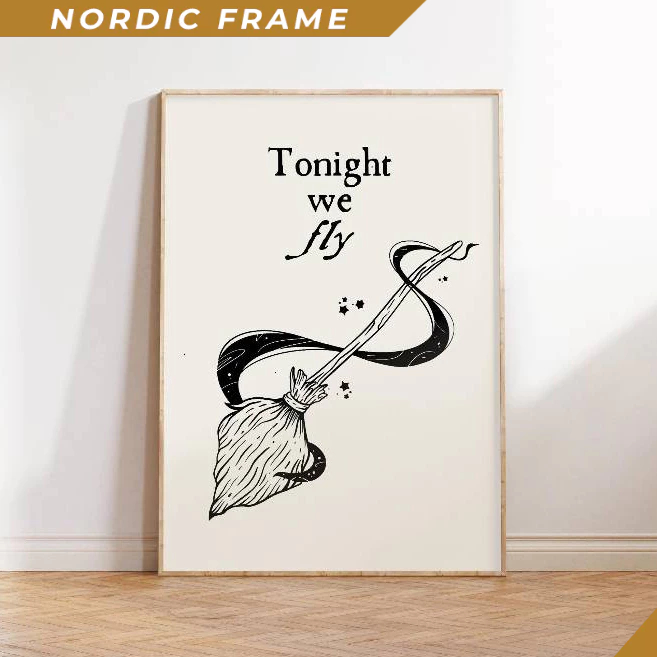 Tranh treo tường, Tonight We Fly, Trendy Halloween Decor, Witchy Decor, Halloween Printables, Retro 